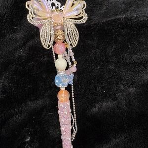 Elegant Butterfly Beaded Pen